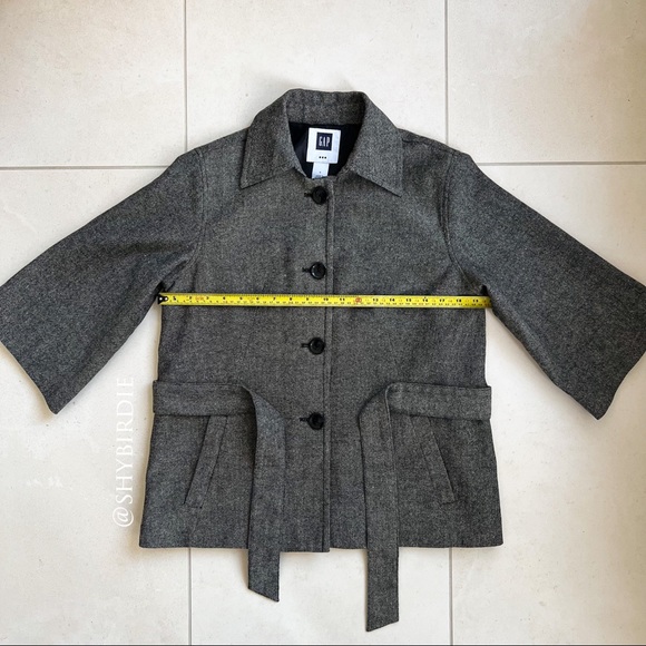 GAP Tweed 3/4 Sleeve Swing Jacket - Picture 7 of 14